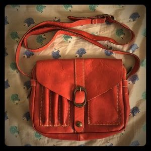 Leather crossbody